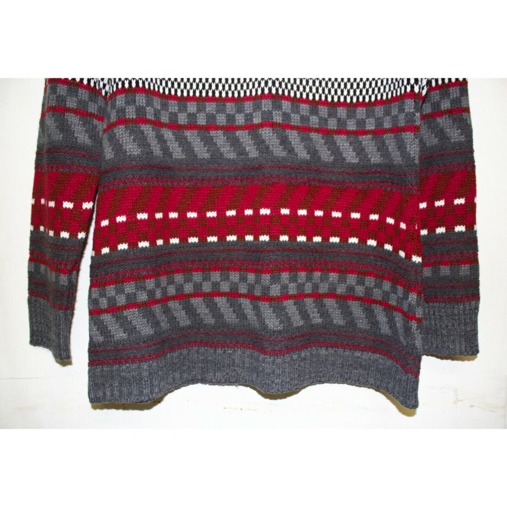 Witt Weiden Knit Jumper Turtleneck Jacket Aztec Print Size 8 Small - Picture 7 of 8